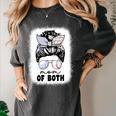 Mom Of Both Volleyball And Baseball Mom For Women Messy Bun Women's Comfort Colors T-Shirt Pepper Mom Of Both Volleyball And Baseball Mom For Women Messy Bun Women's Comfort Colors T-Shirt Pepper
