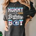 Mommy Of The Birthday Boy Baseball Ice Cream Drip Matching Women's Comfort Colors T-Shirt Pepper