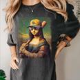 Mona Lisa Baseball Trending Aesthetic Streetwear Women's Comfort Colors T-Shirt Pepper