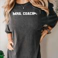 Mrs Coach Football Basketball Baseball Coach Wife Women's Comfort Colors T-Shirt Pepper Mrs Coach Football Basketball Baseball Coach Wife Women's Comfort Colors T-Shirt Pepper