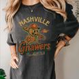 Nashville Gnawers Retro Minor League Baseball Women's Comfort Colors T-Shirt Pepper Nashville Gnawers Retro Minor League Baseball Women's Comfort Colors T-Shirt Pepper