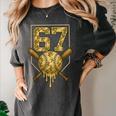 Number 67 Baseball Drip Camo Six Seven Meme Boys Kids Women's Comfort Colors T-Shirt Pepper Number 67 Baseball Drip Camo Six Seven Meme Boys Kids Women's Comfort Colors T-Shirt Pepper