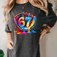 Number 67 Baseball Glove Ice Cream Drip Six Seven Meme Women's Comfort Colors T-Shirt Pepper