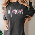 Number One Baseball Mom For Mothers Day Baseball Mommy Women's Comfort Colors T-Shirt Pepper Number One Baseball Mom For Mothers Day Baseball Mommy Women's Comfort Colors T-Shirt Pepper
