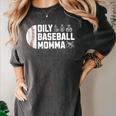 Oily Baseball Momma Essential Oils Meme For Oils Mom Women's Comfort Colors T-Shirt Pepper