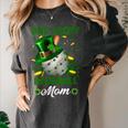 One Lucky Baseball Mom St Patricks Day One Lucky Mom Women Women's Comfort Colors T-Shirt Pepper