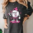 Pink Ribbon Baseball Breast Cancer Awareness Women's Comfort Colors T-Shirt Pepper