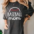 Proud Baseball Mom Era Baseball Game Day T-Ball Mom Son Women's Comfort Colors T-Shirt Pepper