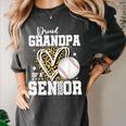 Proud Grandpa Of A 2026 Senior Baseball Graduation Leopard Women's Comfort Colors T-Shirt Pepper Proud Grandpa Of A 2026 Senior Baseball Graduation Leopard Women's Comfort Colors T-Shirt Pepper