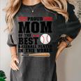 Proud Mom Of An Awesome Baseball Baseball Mom Women's Comfort Colors T-Shirt Pepper Proud Mom Of An Awesome Baseball Baseball Mom Women's Comfort Colors T-Shirt Pepper