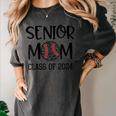 Proud Senior Baseball Mom Senior 2024 Class Leopard Game Day Women's Comfort Colors T-Shirt Pepper Proud Senior Baseball Mom Senior 2024 Class Leopard Game Day Women's Comfort Colors T-Shirt Pepper