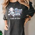 Proud Senior Mom Class Of 2024 Baseball Mom Graduate School Women's Comfort Colors T-Shirt Pepper Proud Senior Mom Class Of 2024 Baseball Mom Graduate School Women's Comfort Colors T-Shirt Pepper