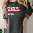Proudest Baseball Mom Ever Women's Comfort Colors T-Shirt Pepper