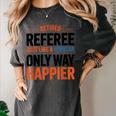 Retired Basketball Referee For Baseball Refs Women's Comfort Colors T-Shirt Pepper