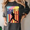 Retro Baseball Drip Boys Ice Cream Patriotic American Flag Women's Comfort Colors T-Shirt Pepper Retro Baseball Drip Boys Ice Cream Patriotic American Flag Women's Comfort Colors T-Shirt Pepper