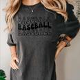 Retro Baseball Mama Groovy Baseball Mom Women's Comfort Colors T-Shirt Pepper Retro Baseball Mama Groovy Baseball Mom Women's Comfort Colors T-Shirt Pepper
