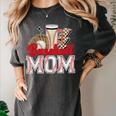 Retro Coffee Baseball Mama Mother's Day Baseball Mom Women's Comfort Colors T-Shirt Pepper