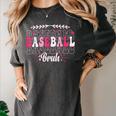 Retro Groovy Baseball Bruh Proud Baseball Mom Women's Comfort Colors T-Shirt Pepper Retro Groovy Baseball Bruh Proud Baseball Mom Women's Comfort Colors T-Shirt Pepper