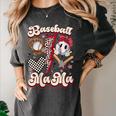 Retro Groovy Baseball Mama Baseball Mom Lover Women's Comfort Colors T-Shirt Pepper Retro Groovy Baseball Mama Baseball Mom Lover Women's Comfort Colors T-Shirt Pepper