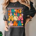 Retro Groovy In My Baseball Mom Era Happy Women Premium Women's Comfort Colors T-Shirt Pepper