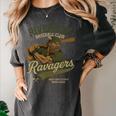 Riverside Ravagers Retro Minor League Baseball Women's Comfort Colors T-Shirt Pepper