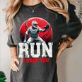 Run I Dare You Baseball Ball Player Catcher Coach Tee Women's Comfort Colors T-Shirt Pepper