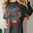 Run I Dare You Baseball Catcher Graphic Players Fans Women's Comfort Colors T-Shirt Pepper Run I Dare You Baseball Catcher Graphic Players Fans Women's Comfort Colors T-Shirt Pepper