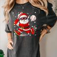 Santa Baseball Christmas Pajamas Xmas Men Boy Toddlers Women's Comfort Colors T-Shirt Pepper Santa Baseball Christmas Pajamas Xmas Men Boy Toddlers Women's Comfort Colors T-Shirt Pepper