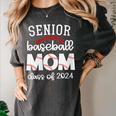 Senior Baseball Mom Class Of 2024 Baseball Senior Night Women's Comfort Colors T-Shirt Pepper