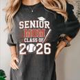 Senior Mom Class Of 2026 Graduate Baseball 2026 Graduation Women's Comfort Colors T-Shirt Pepper Senior Mom Class Of 2026 Graduate Baseball 2026 Graduation Women's Comfort Colors T-Shirt Pepper