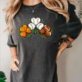 Shamrock Baseball Basketball Football St Patricks Day Women's Comfort Colors T-Shirt Pepper