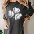 Shamrock Irish Green St Patrick's Baseball Softball Women's Comfort Colors T-Shirt Pepper Shamrock Irish Green St Patrick's Baseball Softball Women's Comfort Colors T-Shirt Pepper