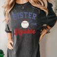 Sister Of Rookie 1st Birthday Baseball Boy Family Matching Women's Comfort Colors T-Shirt Pepper Sister Of Rookie 1st Birthday Baseball Boy Family Matching Women's Comfort Colors T-Shirt Pepper