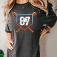 Six Seven 67 Baseball Birthday Boy Men Kids Boys Women's Comfort Colors T-Shirt Pepper
