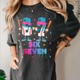 Six Seven Baseball Ice Cream Drip 6 7 Meme Gen Alpha Slang Women's Comfort Colors T-Shirt Pepper Six Seven Baseball Ice Cream Drip 6 7 Meme Gen Alpha Slang Women's Comfort Colors T-Shirt Pepper