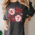 Six Seven Baseball Lover Sports Red Heart Bow Valentine Girl Women's Comfort Colors T-Shirt Pepper Six Seven Baseball Lover Sports Red Heart Bow Valentine Girl Women's Comfort Colors T-Shirt Pepper