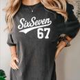 Six Seven Baseball Style Number 67 Sports Slang Meme Kids Women's Comfort Colors T-Shirt Pepper Six Seven Baseball Style Number 67 Sports Slang Meme Kids Women's Comfort Colors T-Shirt Pepper