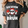 Six Seven Bruh Valentines Baseball Kids 67 Valentine Boys Women's Comfort Colors T-Shirt Pepper Six Seven Bruh Valentines Baseball Kids 67 Valentine Boys Women's Comfort Colors T-Shirt Pepper