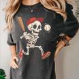 Skeleton Batting Baseball Halloween Boys Men Kids Women's Comfort Colors T-Shirt Pepper Skeleton Batting Baseball Halloween Boys Men Kids Women's Comfort Colors T-Shirt Pepper