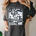 So God Made A Baseball Mom Baseball Player Women's Comfort Colors T-Shirt Pepper
