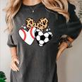 Soccer Baseball Heart Soccer Baseball Mom Women's Comfort Colors T-Shirt Pepper