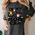 In My Softball Baseball Mom Era Retro Groovy Mom Of Both Women's Comfort Colors T-Shirt Pepper