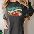 Somebody's Loudmouth Baseball Mama Baseball Mom Fan Women's Comfort Colors T-Shirt Pepper