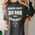 My Son Has Baseball Baseball Mom Mother's Day Sports Retro Women's Comfort Colors T-Shirt Pepper My Son Has Baseball Baseball Mom Mother's Day Sports Retro Women's Comfort Colors T-Shirt Pepper