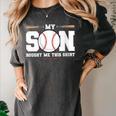 My Son Bought Me This Baseball Mom Women's Comfort Colors T-Shirt Pepper