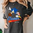 Sonic The Hedgehog Sonic Baseball Est 1991 Women's Comfort Colors T-Shirt Pepper Sonic The Hedgehog Sonic Baseball Est 1991 Women's Comfort Colors T-Shirt Pepper