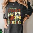 Sorry I Can't My Son Has Baseball Mother’s Day Baseball Mom Women's Comfort Colors T-Shirt Pepper