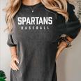 Spartans Baseball Inspired Women's Comfort Colors T-Shirt Pepper Spartans Baseball Inspired Women's Comfort Colors T-Shirt Pepper