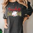 Sport Mom Leopard Mother's Day Baseball Mommy Mama Women's Comfort Colors T-Shirt Pepper Sport Mom Leopard Mother's Day Baseball Mommy Mama Women's Comfort Colors T-Shirt Pepper