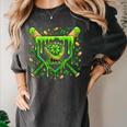 St Patricks Day Baseball Ice Cream Shamrock Baseball Player Women's Comfort Colors T-Shirt Pepper St Patricks Day Baseball Ice Cream Shamrock Baseball Player Women's Comfort Colors T-Shirt Pepper